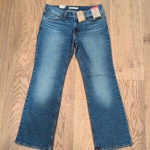 Levi's Blue Flare Wide Leg Denim Jeans